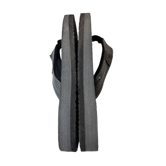 High Tide Girls Flip Flops Black Size 2 - Picture 5 of 7